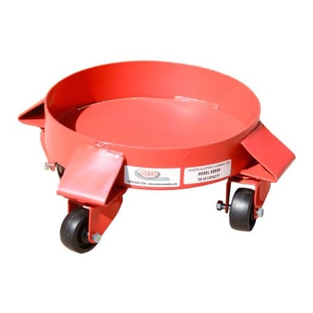 Modern Equipment Meco 5 Gallon Solid Deck Drum Dolly Polyolefin Casters - SDD5P